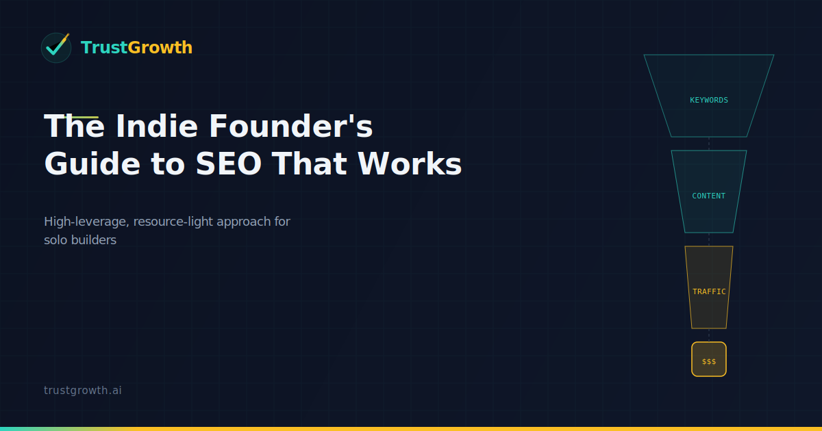 The Indie Founder's Guide to SEO That Actually Works